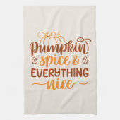 Pumpkin-specerij en alles wat mooi is theedoek (Verticaal)