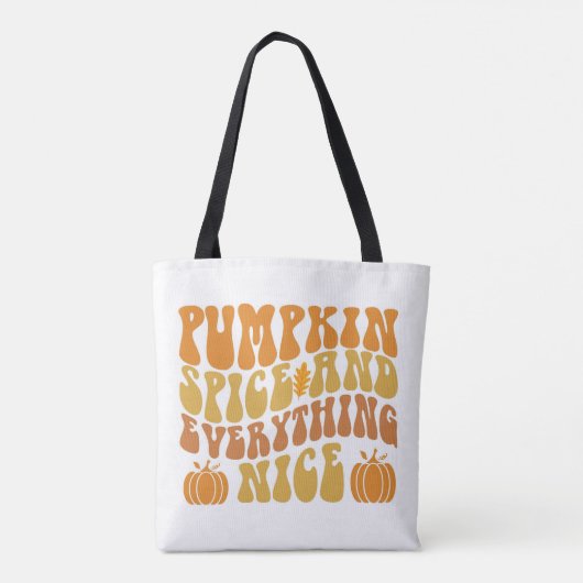 Pumpkin-specerij en alles wat mooi is tote bag (Achterkant)