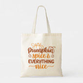 Pumpkin-specerij en alles wat mooi is tote bag (Achterkant)