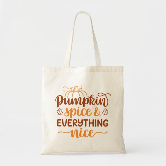 Pumpkin-specerij en alles wat mooi is tote bag (Voorkant)