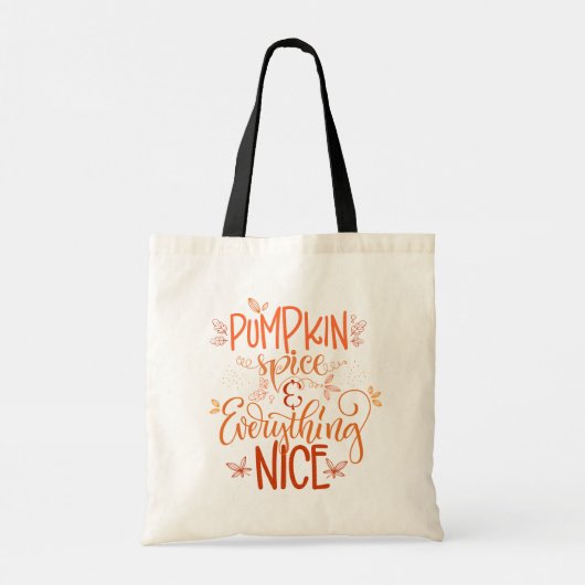 Pumpkin-specerij en alles wat mooi is tote bag (Achterkant)