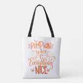 Pumpkin-specerij en alles wat mooi is tote bag (Achterkant)