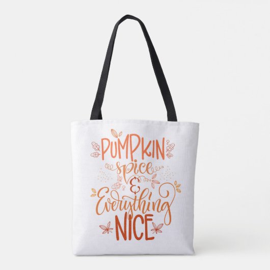 Pumpkin-specerij en alles wat mooi is tote bag (Achterkant)