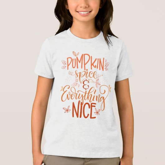 Pumpkin-specerij en alles wat mooi is Tri-Blend shirt (Voorkant)