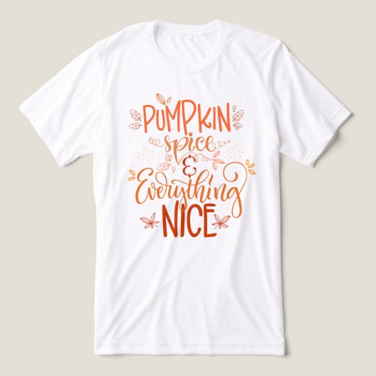 Pumpkin-specerij en alles wat mooi is Tri-Blend shirt (Design voorkant)