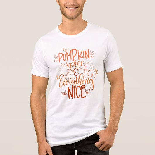 Pumpkin-specerij en alles wat mooi is Tri-Blend shirt (Voorkant)