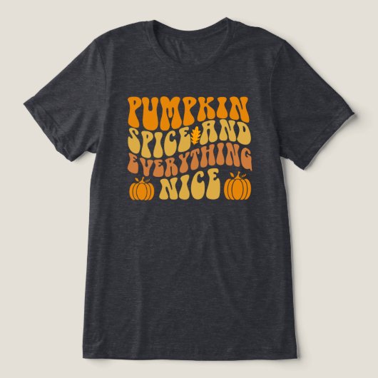 Pumpkin-specerij en alles wat mooi is Tri-Blend shirt (Design voorkant)