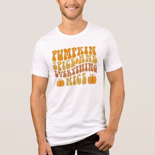 Pumpkin-specerij en alles wat mooi is Tri-Blend shirt (Voorkant)