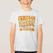 Pumpkin-specerij en alles wat mooi is Tri-Blend shirt (Voorkant)