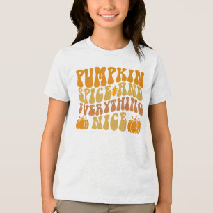 Pumpkin-specerij en alles wat mooi is Tri-Blend shirt