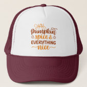 Pumpkin-specerij en alles wat mooi is trucker pet (Voorkant)