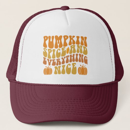Pumpkin-specerij en alles wat mooi is trucker pet (Voorkant)