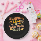 Pumpkin-specerij en alles wat mooi is voor de Herf Papieren Bordje (Feest)