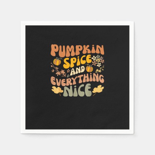 Pumpkin-specerij en alles wat mooi is voor de Herf Servet (Voorkant)