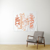 Pumpkin-specerij en alles wat mooi is wandkleed (In Situ (horizontaal))