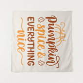 Pumpkin-specerij en alles wat mooi is wandkleed (Voorkant (horizontaal))