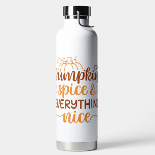 Pumpkin-specerij en alles wat mooi is waterfles