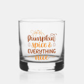 Pumpkin-specerij en alles wat mooi is whisky glas (Voorkant)