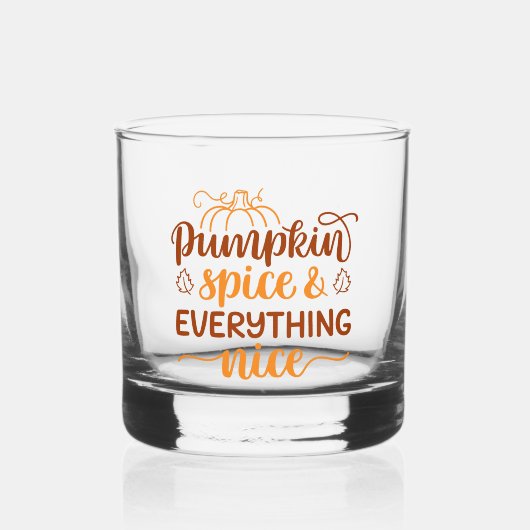 Pumpkin-specerij en alles wat mooi is whisky glas (Voorkant)