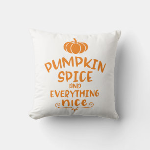 Pumpkin-specerij en alles wat mooi pompoen kussen