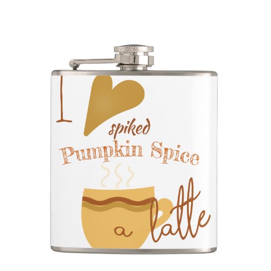 Pumpkin-specerij met een latente humoristische heupfles (Voorkant)