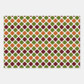 Pumpkin Spice 3 Coordinates Autumn Herfst Birthday Inpakpapier Vel (Voorkant)