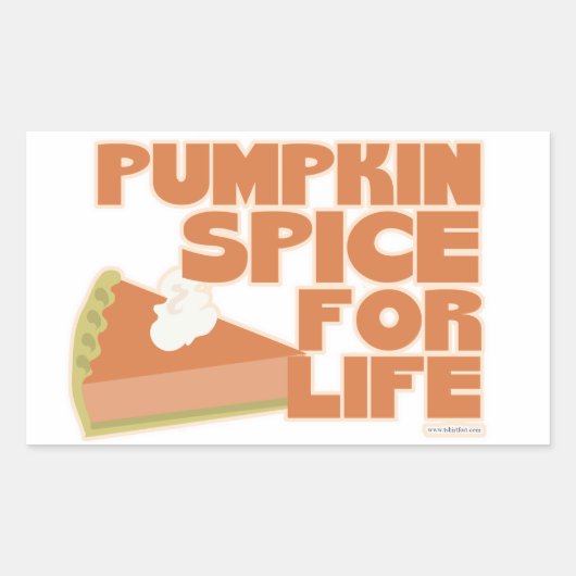Pumpkin Spice 4 Life Rechthoekige Sticker (Voorkant)