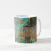 "Pumpkin Spice Abstract" abstract art coffee mug Koffiemok (Voorkant rechts)