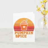 Pumpkin Spice Af Fun Mannen Echtgenoot Kleding Hal Kaart (Gele Bloem)
