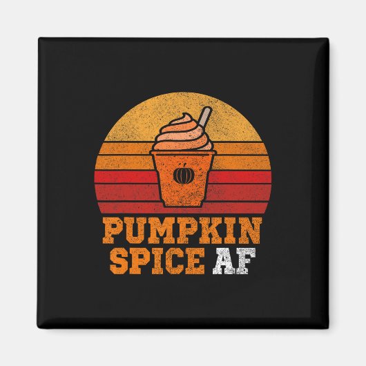 Pumpkin Spice Af Fun Mannen Echtgenoot Kleding Hal Magneet (Voorkant)