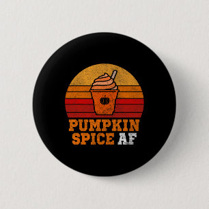 Pumpkin Spice Af Fun Mannen Echtgenoot Kleding Hal Ronde Button 5,7 Cm