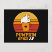 Pumpkin Spice Af Funny Halloween Briefkaart (Voorkant)