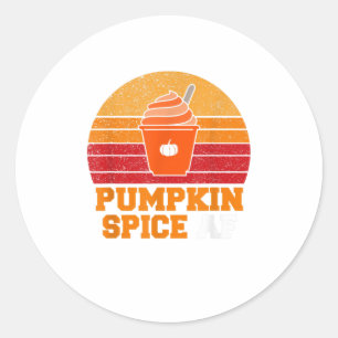 Pumpkin Spice Af Funny Mannen Husband Halloween Ronde Sticker