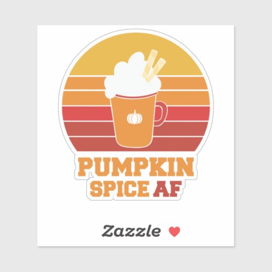 Pumpkin Spice AF Sticker (Vel)
