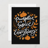 Pumpkin Spice Alles Briefkaart (Voorkant / Achterkant)