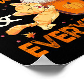 Pumpkin Spice Alles Cat Lover Cute Autumn Fa Poster (Hoek)