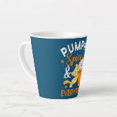 Pumpkin Spice Alles Cat Lover Cute Autumn Latte Mok (Linkerhoek)