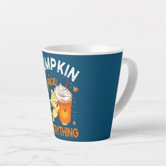 Pumpkin Spice Alles Cat Lover Cute Autumn Latte Mok (Rechterhoek)