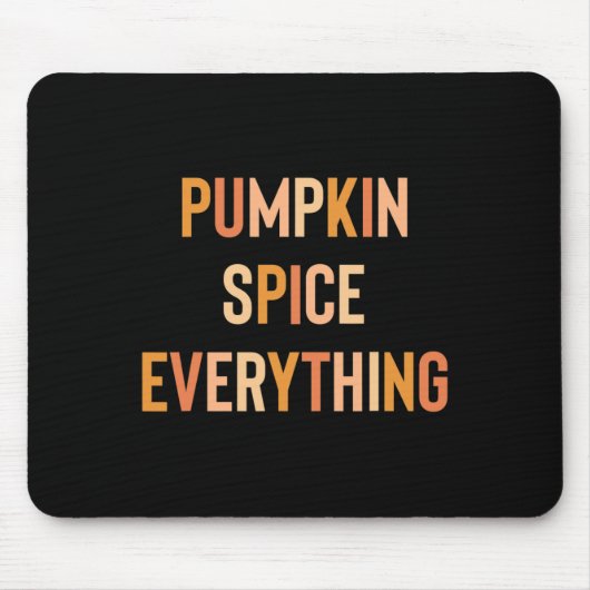 Pumpkin Spice Alles Cute Herfst Rainbow Muismat (Voorkant)