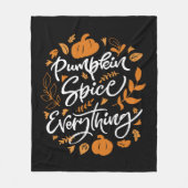 Pumpkin Spice Alles Fleece Deken (Voorkant)