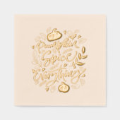 Pumpkin Spice Alles Folie Servetten (Voorkant)