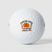 Pumpkin Spice Alles goed Golfballen (Voorkant)