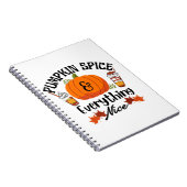 Pumpkin Spice Alles goed Notitieboek (Rechterzijde)