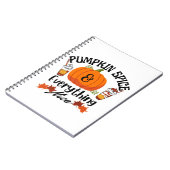 Pumpkin Spice Alles goed Notitieboek (Linkerzijde)