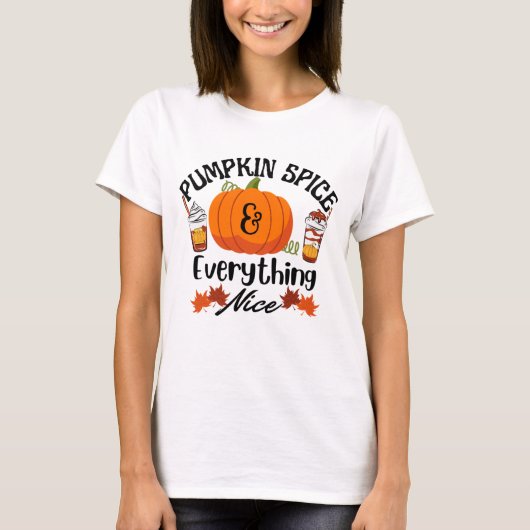 Pumpkin Spice Alles goed T-shirt (Voorkant)
