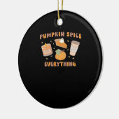 Pumpkin Spice Alles Grappig Herfst Keramisch Ornament (Links)