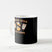 Pumpkin Spice Alles Grappig Herfst Koffiemok (Voorkant links)