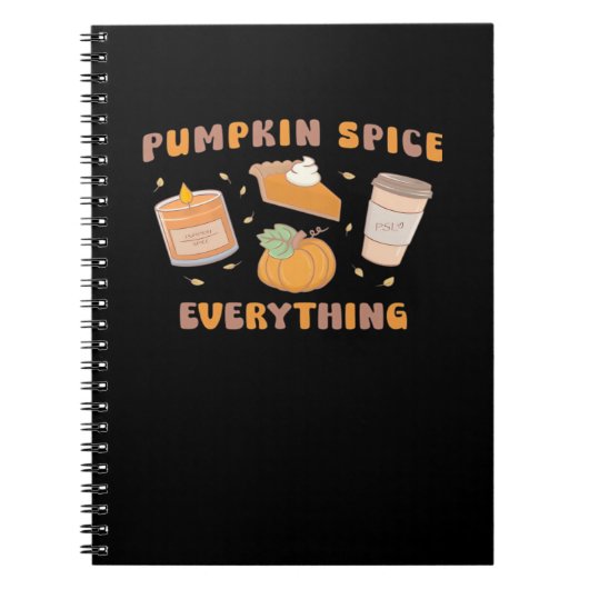 Pumpkin Spice Alles Grappig Herfst Notitieboek (Voorkant)