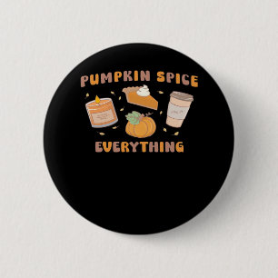 Pumpkin Spice Alles Grappig Herfst Ronde Button 5,7 Cm