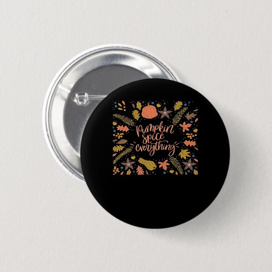 Pumpkin Spice Alles Grappig Ontwerp Ronde Button 5,7 Cm (Voorkant /achterkant)
